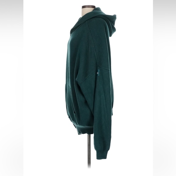 Alo Scholar Hooded Sweater Midnight Green - Picture 5 of 6